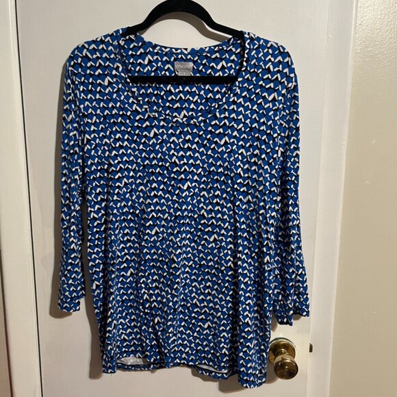 CHICO'S TUNIC BLOUSE LONG SLEEVES SZ 3. XL - Picture 1 of 5